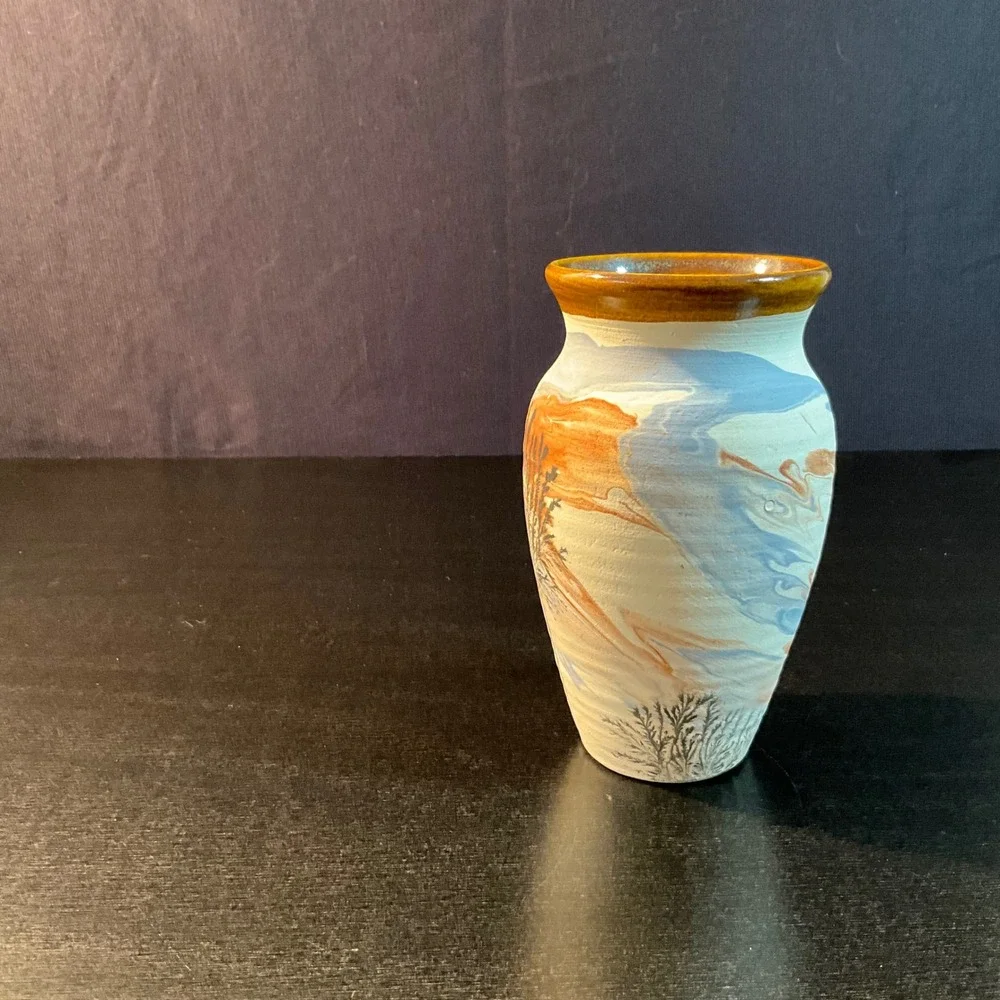 Sevierville‎ Pottery Tennessee Vase Art Pottery Landscape Decor Handmade